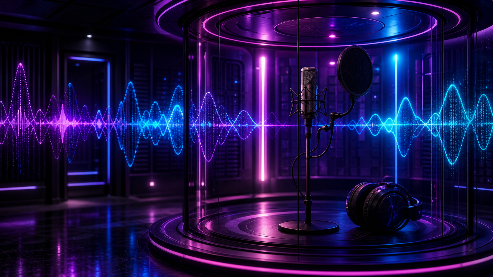 Neon AudioVault vocal recording booth